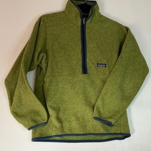 Patagonia Synchilla marsupial green fleece pullover size XS